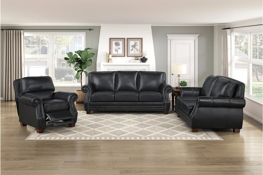 Homelegance - Remington 2 Piece Sofa Set in Black - 8448BLK*2