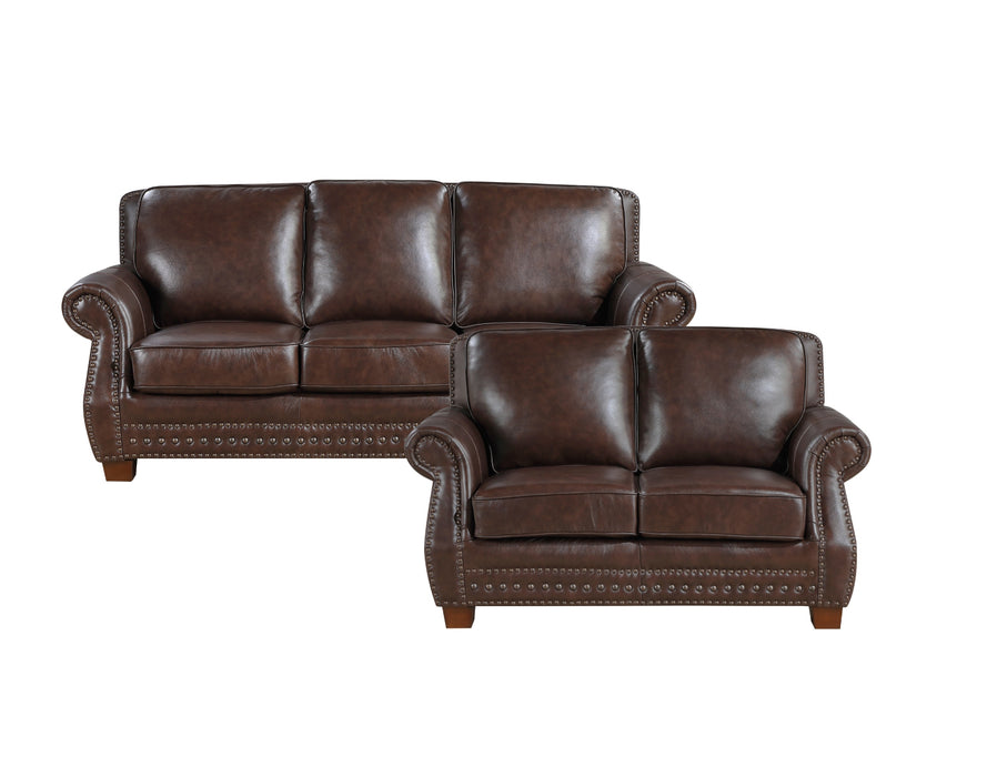 Homelegance - Remington 3 Piece Living Room Set in Brown - 8448BRW*3