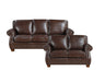 Homelegance - Remington 2 Piece Sofa Set in Brown - 8448BRW*2 - GreatFurnitureDeal