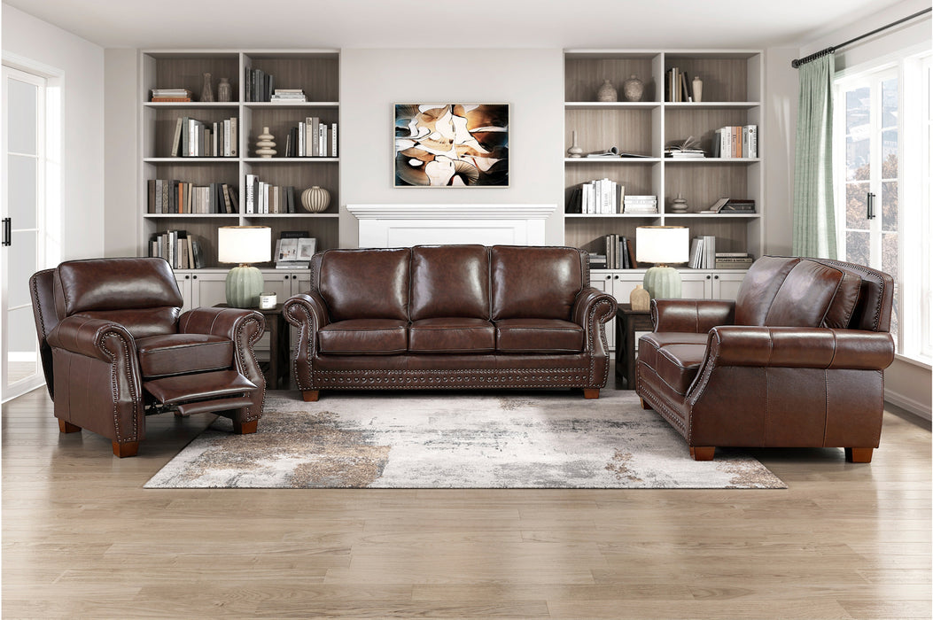 Homelegance - Remington 3 Piece Living Room Set in Brown - 8448BRW*3