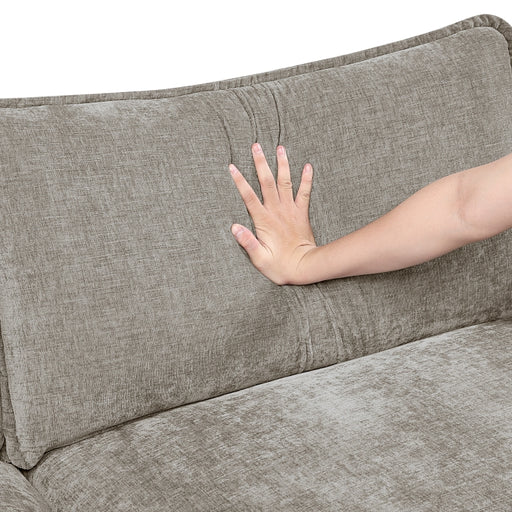 Homelegance - Warwick 2 Piece Modular Sectional with Ottoman in Dark Pewter - 8450PWT*53ACCR - GreatFurnitureDeal