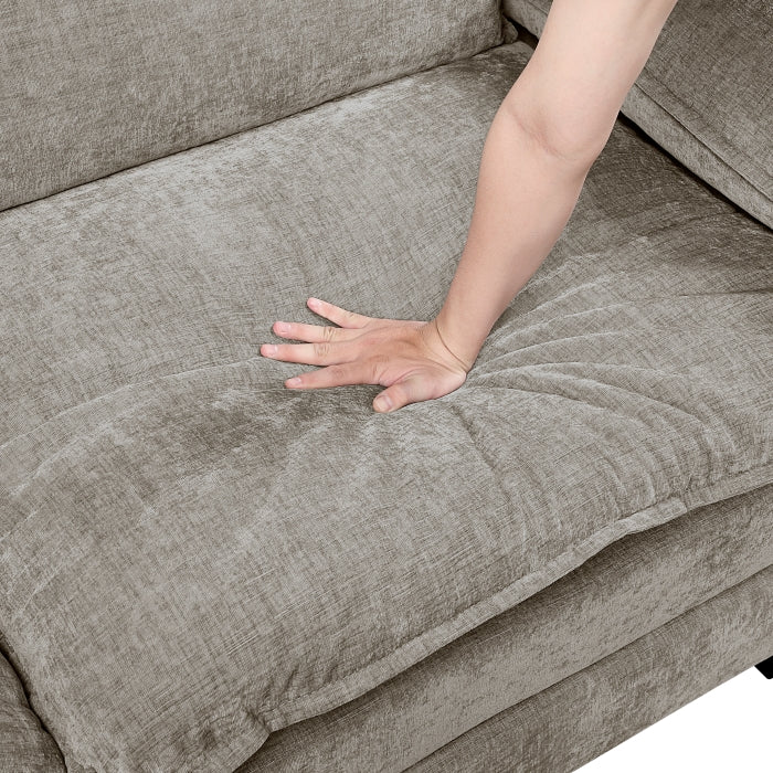 Homelegance - Dublin 5 Piece Modular Sectional in Dark Pewter - 8450PWT*54ACCR - GreatFurnitureDeal