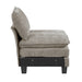 Homelegance - Warwick 2 Piece Modular Sectional with Ottoman in Dark Pewter - 8450PWT*53ACCR - GreatFurnitureDeal