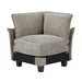 Homelegance - Warwick 2 Piece Modular Sectional with Ottoman in Dark Pewter - 8450PWT*53ACCR - GreatFurnitureDeal