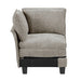 Homelegance - Warwick 2 Piece Modular Sectional with Ottoman in Dark Pewter - 8450PWT*53ACCR - GreatFurnitureDeal