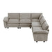Homelegance - Dublin 5 Piece Modular Sectional in Dark Pewter - 8450PWT*54ACCR - GreatFurnitureDeal