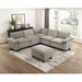 Homelegance - Dublin 6 Piece Modular Sectional with Ottoman in Dark Pewter - 8450PWT*64ACCROT - GreatFurnitureDeal