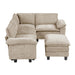 Homelegance - Dublin 5 Piece Modular Sectional with Ottoman in Taupe - 8450TPE*53ACCR - GreatFurnitureDeal