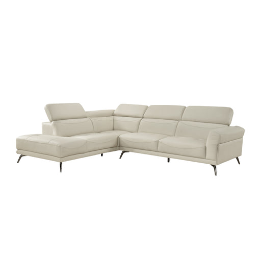 Homelegance - Giselle 2 Piece Sectional with Left Side Chaise in Beige - 8456BEG*2LC2R - GreatFurnitureDeal