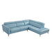 Homelegance - Giselle 2 Piece Sectional with Right Side Chaise in Blue - 8456BUE*22LRC - GreatFurnitureDeal