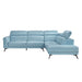 Homelegance - Giselle 2 Piece Sectional with Right Side Chaise in Blue - 8456BUE*22LRC - GreatFurnitureDeal
