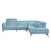Homelegance - Giselle 2 Piece Sectional with Right Side Chaise in Blue - 8456BUE*22LRC - GreatFurnitureDeal
