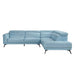 Homelegance - Giselle 2 Piece Sectional with Right Side Chaise in Blue - 8456BUE*22LRC - GreatFurnitureDeal