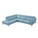 Homelegance - Giselle 2 Piece Sectional with Left Side Chaise in Blue - 8456BUE*2LC2R - GreatFurnitureDeal