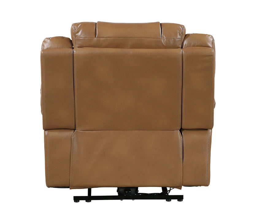 Homelegance - Huron 3 Piece Power Reclining Living Room Set with LED & Charging Ports in Brown - 8457BRW*3PW - GreatFurnitureDeal