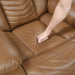 Homelegance - Huron 2 Piece Power Reclining Sofa Set with LED & Charging Ports in Brown - 8457BRW*2PW - GreatFurnitureDeal