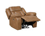 Homelegance - Huron 3 Piece Power Reclining Living Room Set with LED & Charging Ports in Brown - 8457BRW*3PW - GreatFurnitureDeal
