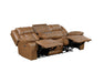 Homelegance - Huron 2 Piece Power Reclining Sofa Set with LED & Charging Ports in Brown - 8457BRW*2PW - GreatFurnitureDeal