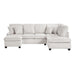 Homelegance - Lawson 2 Piece Sectional with Chaise in Taupe - 8470TPE*23LCRC - GreatFurnitureDeal
