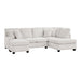 Homelegance - Lawson 2 Piece Sectional with Chaise in Taupe - 8470TPE*23LCRC - GreatFurnitureDeal