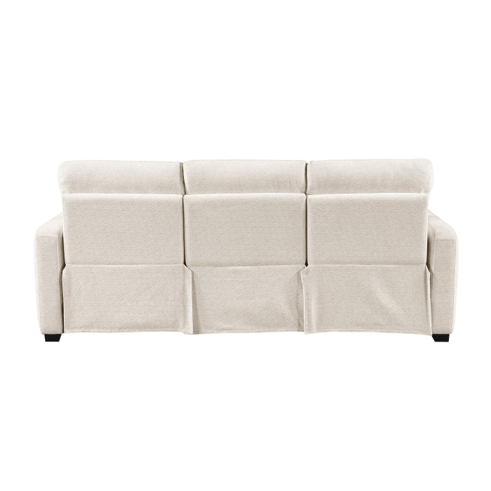 Homelegance - Vera Power Double Reclining Sofa with USB Charging Ports in Beige - 8479BEG-3PW - GreatFurnitureDeal