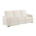 Homelegance - Vera Power Double Reclining Sofa with USB Charging Ports in Beige - 8479BEG-3PW - GreatFurnitureDeal