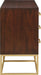 Meridian Furniture - Maxine Brown Wood Veneer And Iron Dresser - 848Brown-D - GreatFurnitureDeal