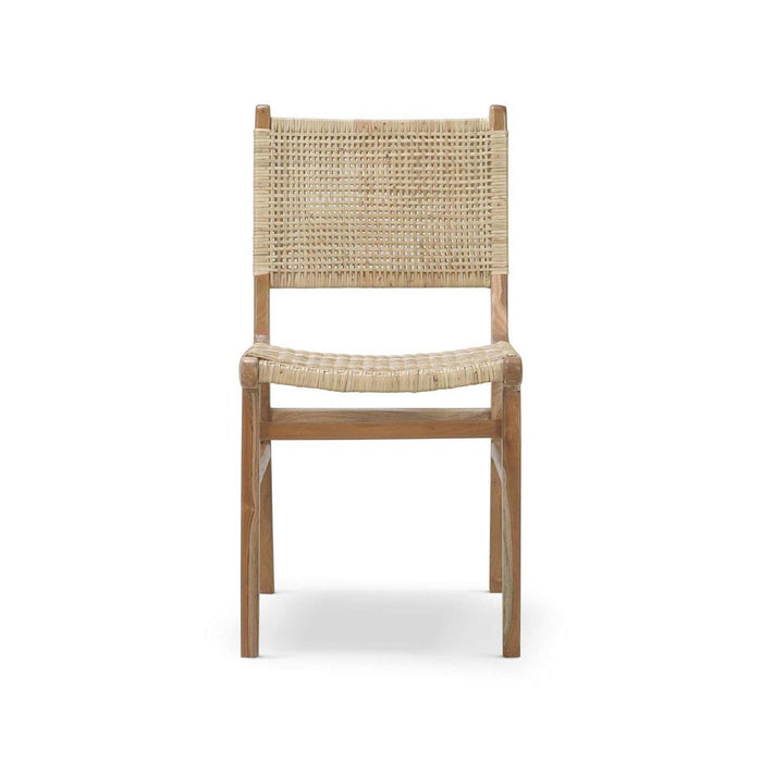 Bramble - Logan Teak Dining Chair in Teak Natural Finish w/ Rattan Natural Seat & Back (Set of 2) - 85032TRN-RNAT--- - GreatFurnitureDeal