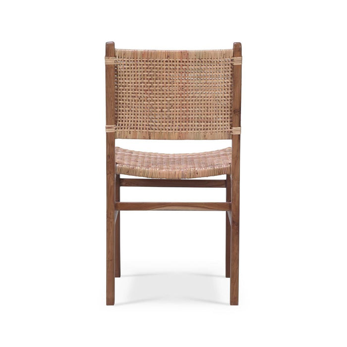 Bramble - Logan Teak Dining Chair in Teak Natural Finish w/ Rattan Natural Seat & Back (Set of 2) - 85032TRN-RNAT---