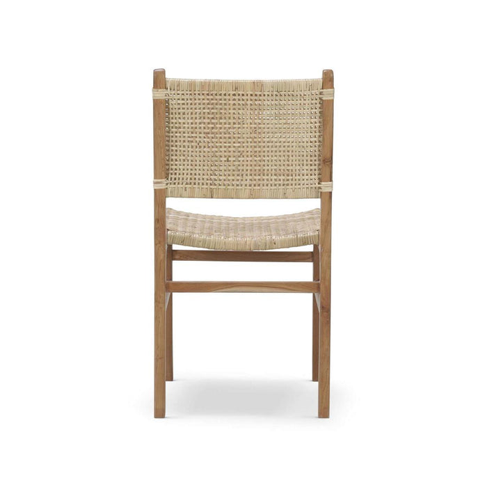 Bramble - Logan Teak Dining Chair in Teak Natural Finish w/ Rattan Natural Seat & Back (Set of 2) - 85032TRN-RNAT--- - GreatFurnitureDeal