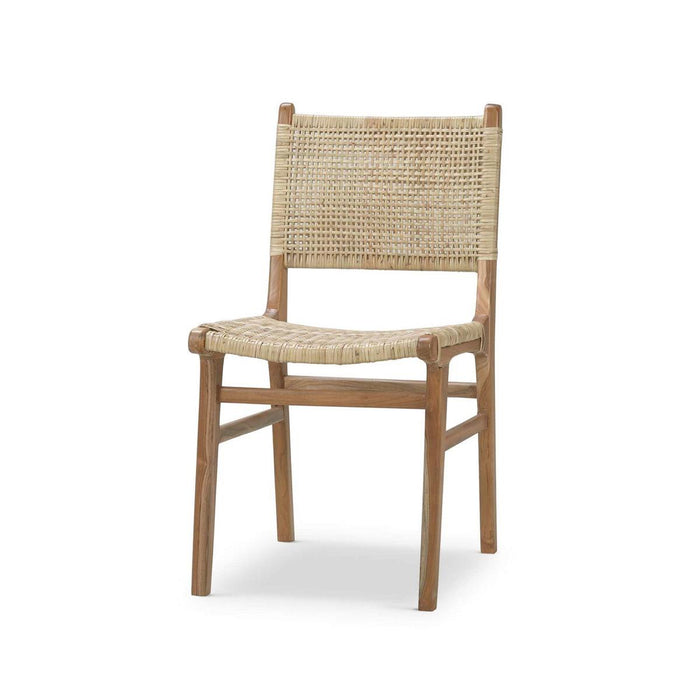 Bramble - Logan Teak Dining Chair in Teak Natural Finish w/ Rattan Natural Seat & Back (Set of 2) - 85032TRN-RNAT--- - GreatFurnitureDeal