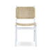 Bramble - Logan Teak Dining Chair in True White Finish w/ Rattan Natural Seat & Back -Set of 2- 85032TRW-RNAT--- - GreatFurnitureDeal