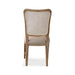Bramble - Laurna Dining Chair w/ Upholstered Seat & Rattan Back Teak - 85047TWWSF200RWWS - GreatFurnitureDeal