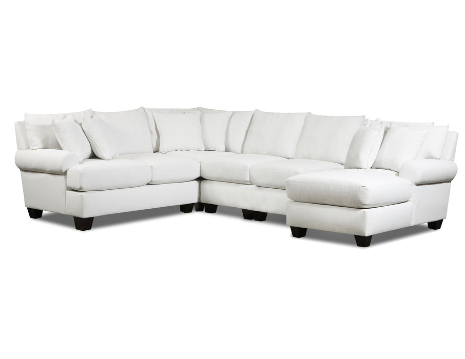 Southern Motion - ST8505 Margo 4 Piece Sectional Sofa in Sugarshack Blanco - 8505-21L-15-29-26R-BLANCO-MTO - GreatFurnitureDeal