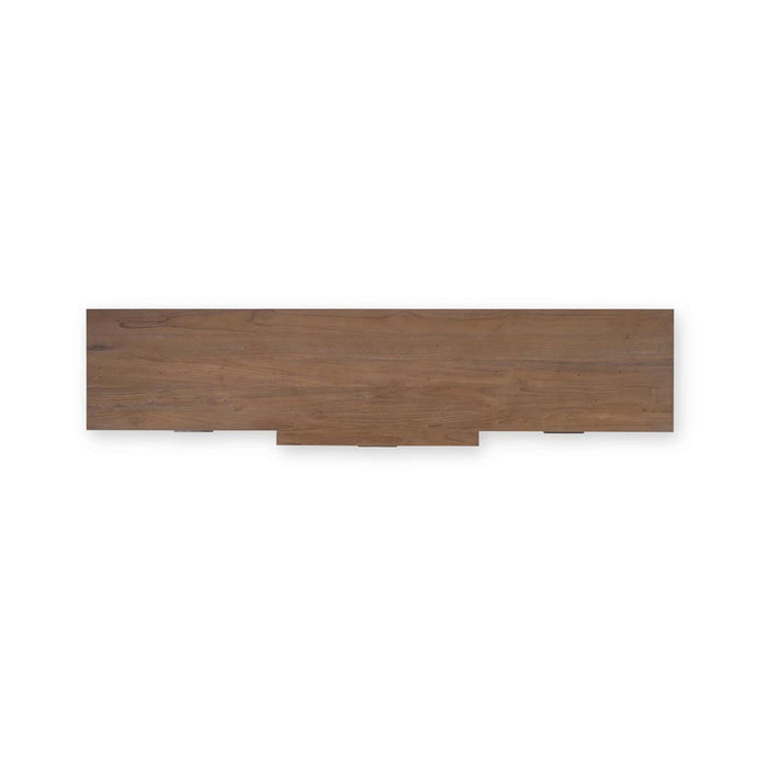 Bramble - Silvia Reclaimed Teak 3 Door Sideboard in Teak Straw Wash w/ Rattan Natural Door Panels - 85054TSW-RNAT---