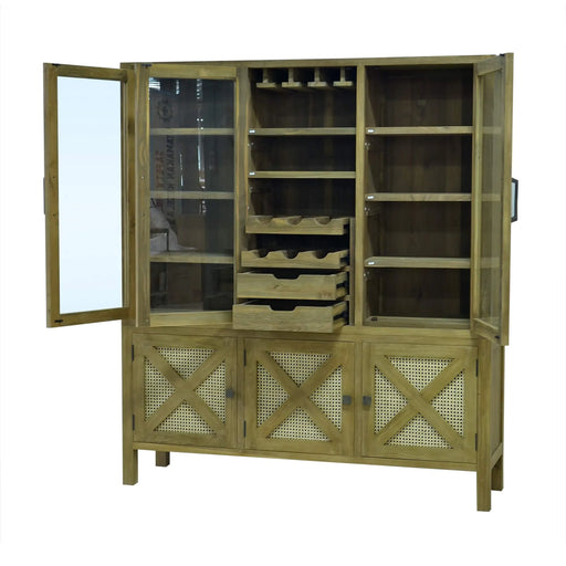 Bramble - Silvia Wine Cabinet - Reclaimed Teak - US-WS-85056TRS-RNAT--- - GreatFurnitureDeal