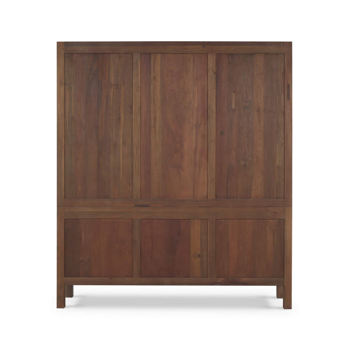Bramble - Silvia Wine Cabinet in Teak Straw - US-WS-85056TSW-RNAT---