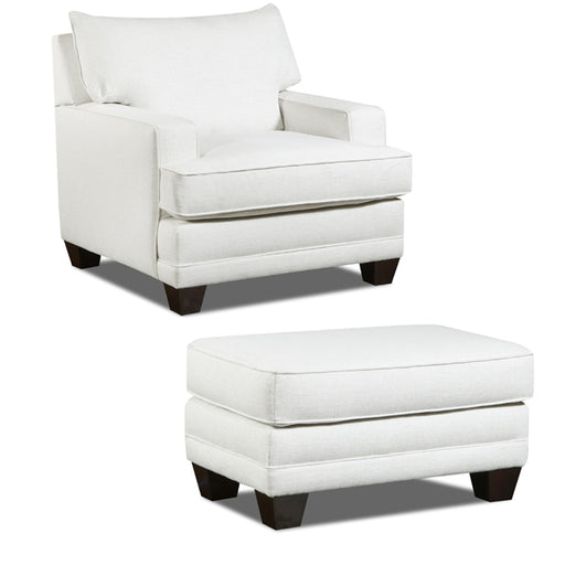 Southern Motion - ST8507 Kennedy Matching Chair with Ottoman in Sugarshack Glacier - ST8507-02-03-GLACIER-MTO - GreatFurnitureDeal