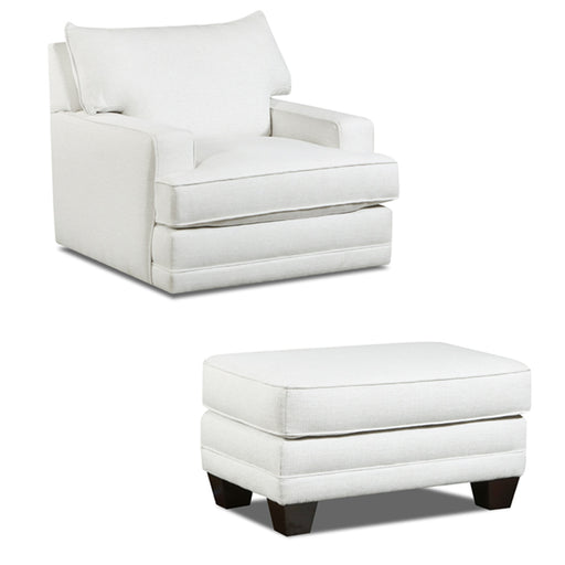 Southern Motion - ST8507 Kennedy Matching Swivel Chair with Ottoman in Sugarshack Glacier - ST8507-02S-03-GLACIER-MTO - GreatFurnitureDeal