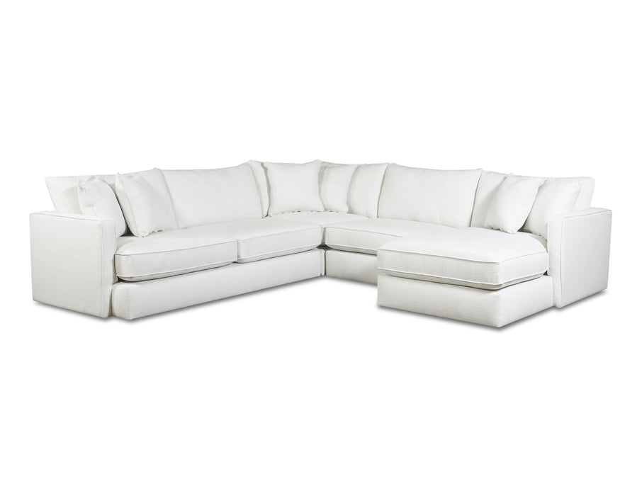 Southern Motion - ST8508 Finley 4 Piece Sectional Sofa in Sugarshack Glacier - 8508-31L-15-19-26R-GLACIER-MTO - GreatFurnitureDeal
