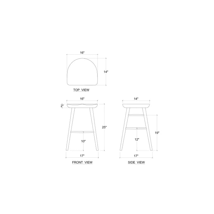 Bramble - Martin Counter Stool in Teak - BR-85126 - GreatFurnitureDeal