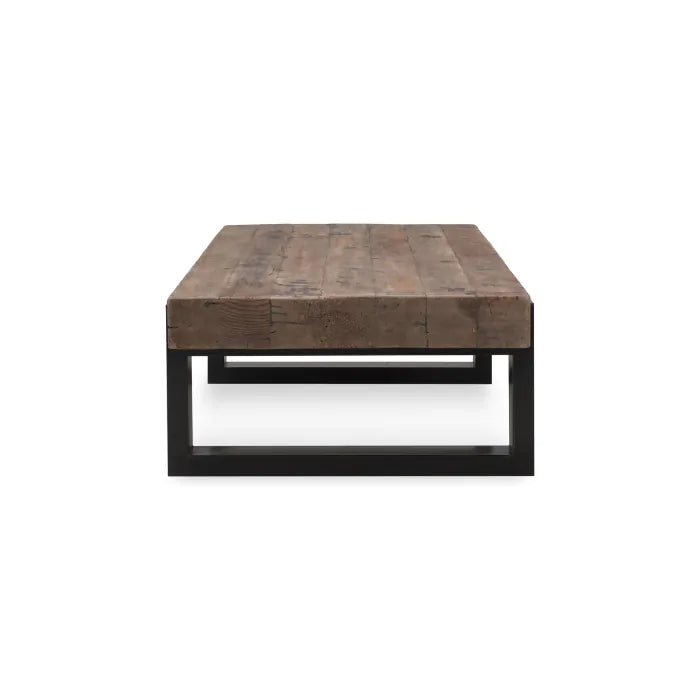 Bramble - Tuscan Rectangular Coffee Table w/ Metal in Teak - BR-85152 - GreatFurnitureDeal