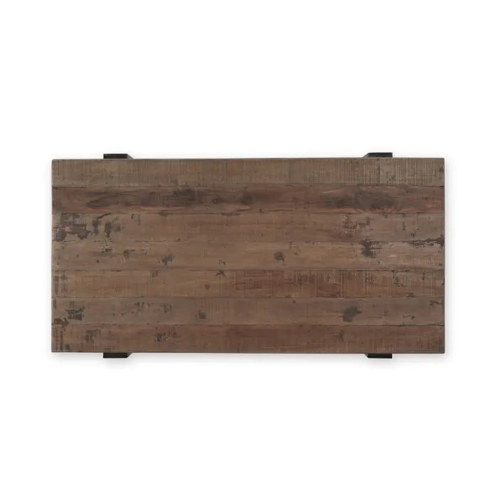 Bramble - Tuscan Rectangular Coffee Table w/ Metal in Teak - BR-85152 - GreatFurnitureDeal