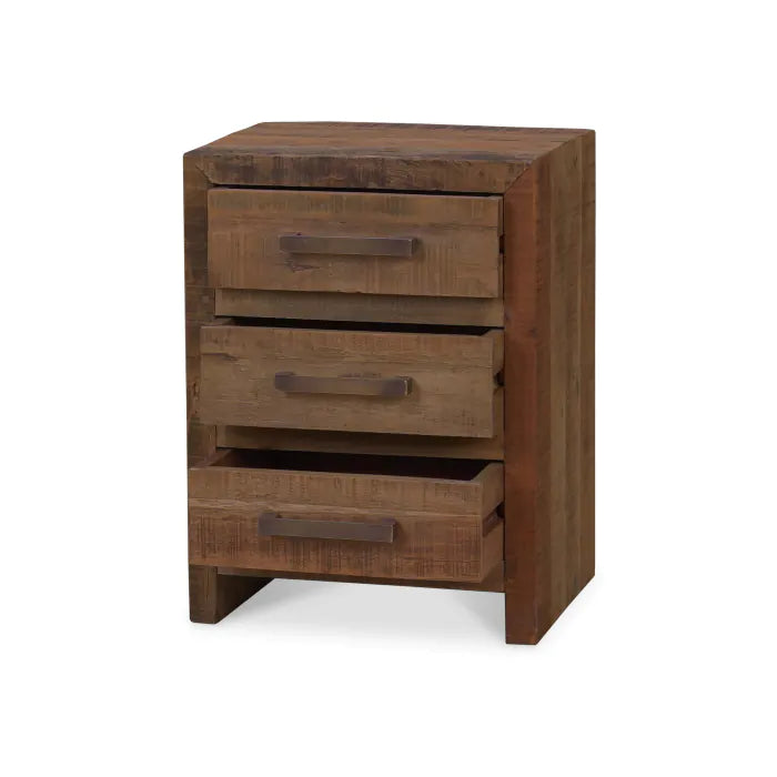 Bramble - Tuscan Three Drawer End Table in Teak - BR-85155 - GreatFurnitureDeal