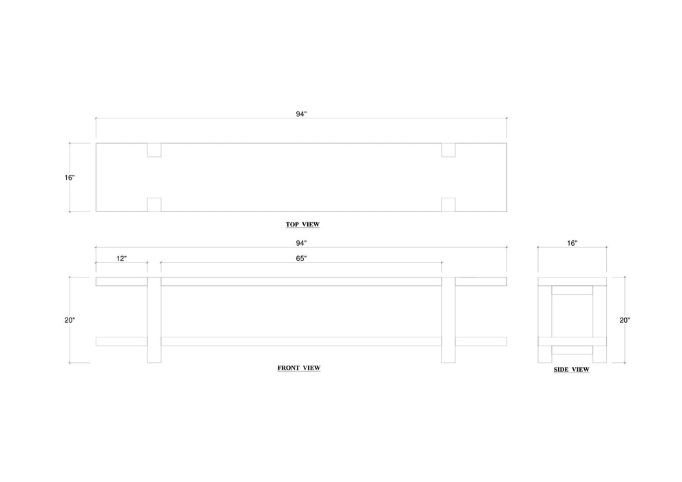 Bramble - Tuscan Media Console in Teak Tuscan Brown - US-WS-85158TSB-----