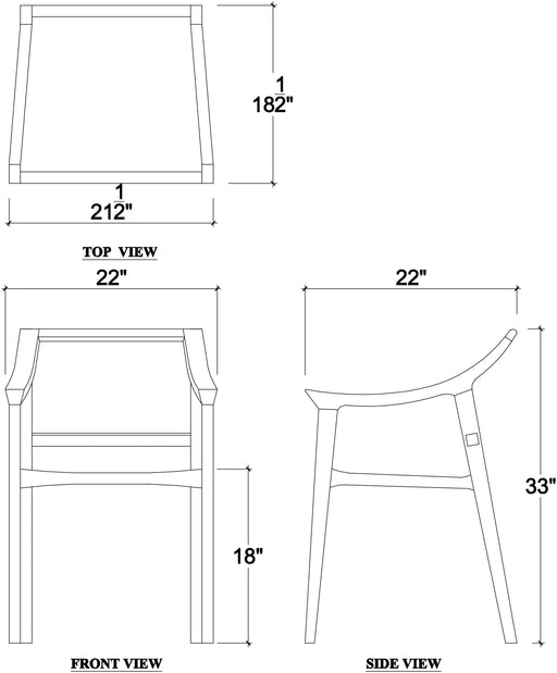 Bramble - Riviera Dining Chair - Teak - US-WS-85176TRNFBBN---- - GreatFurnitureDeal