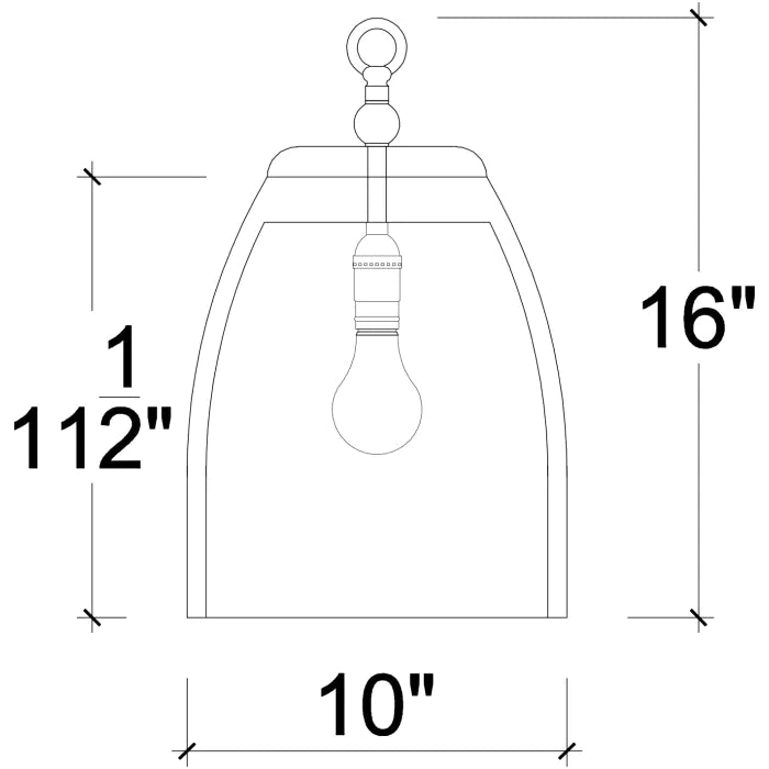 Bramble - Bell Pendant in Teak - BR-85177 - GreatFurnitureDeal