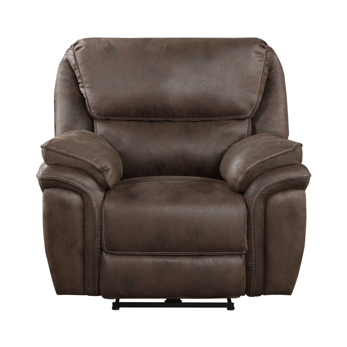 Homelegance - Proctor 3 Piece Double Reclining Living Room Set in Brown - 8517BRW*3 - GreatFurnitureDeal