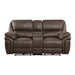 Homelegance - Proctor 3 Piece Double Reclining Living Room Set in Brown - 8517BRW*3 - GreatFurnitureDeal