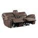 Homelegance - Proctor 2 Piece Double Reclining Sofa Set in Brown - 8517BRW*2 - GreatFurnitureDeal